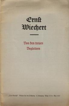 Von den treuen Begleitern : über 4 Gedichte v. Claudius, Goethe, Hölderlin u. Mörike.