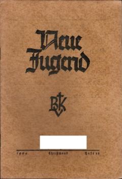 Neue Jugend. 8. Jahrgang Christmond 1926, Heft 12.