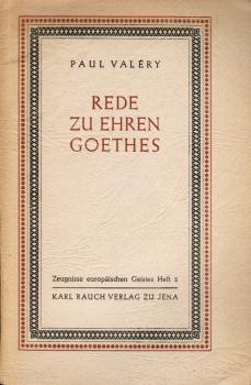 Rede zu Ehren Goethes.