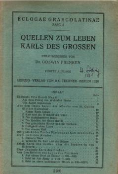 Quellen zum Leben Karls des Großen