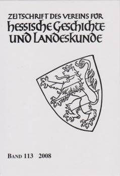 Bernert, Helmut (Leitung): Zeitschrift des Vereins für hessische Geschichte und Landeskunde; Band 113.