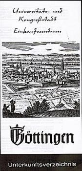 Göttingen: Unterkunftsverzeichnis.