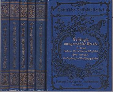 Lessings ausgewählte Werke in sechs Bänden. Bde. 1-6.