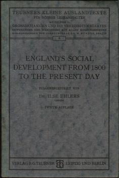 England´s social Development from 1800 to the present Day.