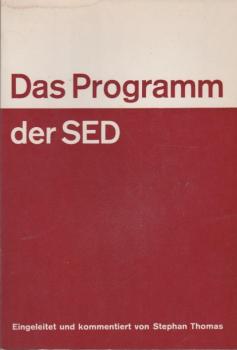 Das Programm der SED.
