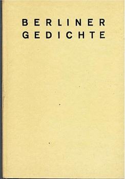 Berliner Gedichte.