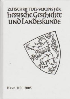 Zeitschrift des Vereins für hessische Geschichte und Landeskunde; Band 110.