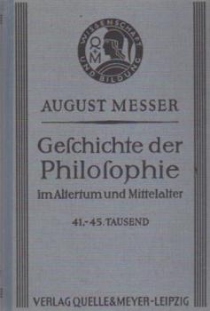Geschichte der Philosophie im Altertum und Mittelalter.