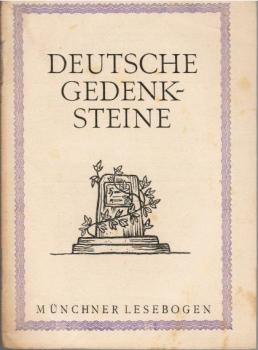Deutsche Gedenksteine.
