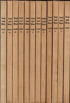Volk und Welt. Das deutsche Monatsbuch; Bde. 1-12 1936
