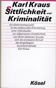 Sittlichkeit und Kriminalität.