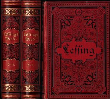 Lessings Werke in sechs Bänden (in drei Büchern).