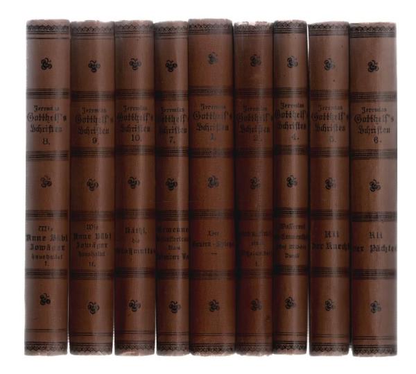 Volksausgabe seiner Werke im Urtext. Bände 1-2 und 4-10 (9 von 10 Bänden)