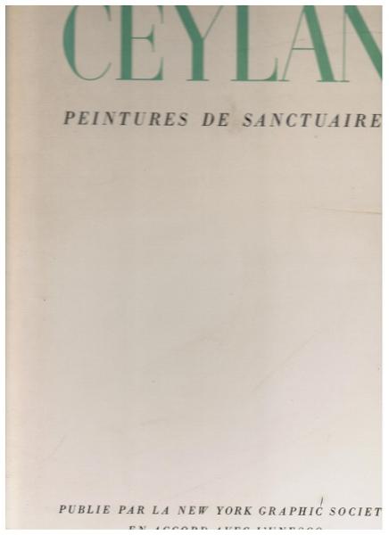 Ceylan. Peintures de Sanctuaires.