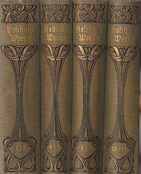 Friedrich Hebbels sämtliche Werke in zwölf Bänden [4 Bücher - komplett].