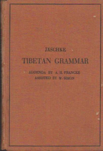 Tibetan Grammar.