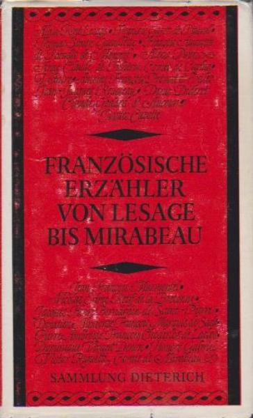 Französische Erzähler; Teil: Bd. 3., Von Lesage bis Mirabeau.