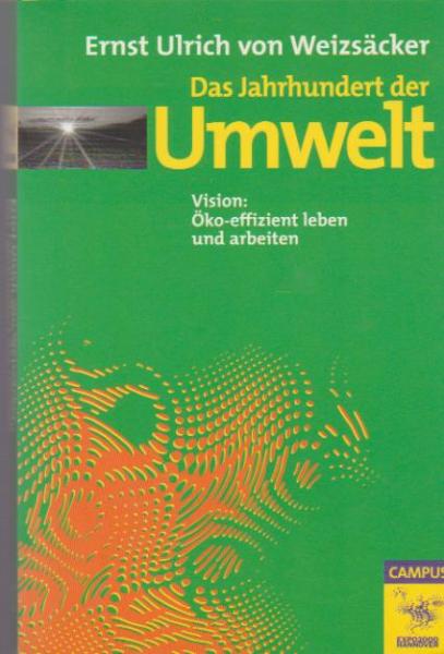 EXPO2000: Das Jahrhundert der Umwelt: Vision: Öko-effizient leben und arbeiten (Die Buchreihe zu den Themen der EXPO2000)