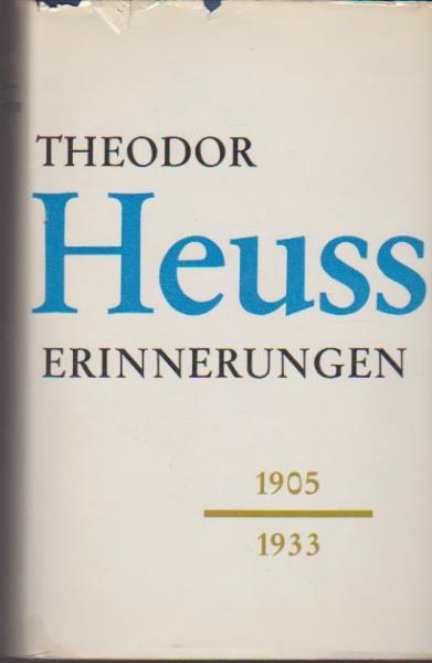 Erinnerungen : 1905-1933.