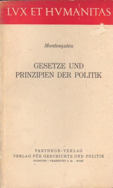 Gesetze und Prinzipien der Politik.