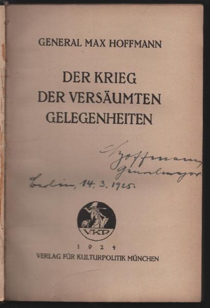 Der Krieg der versäumten Gelegenheiten