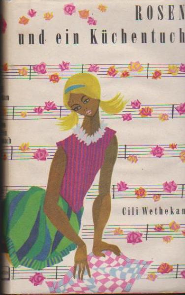 Rosen und ein Küchentuch.