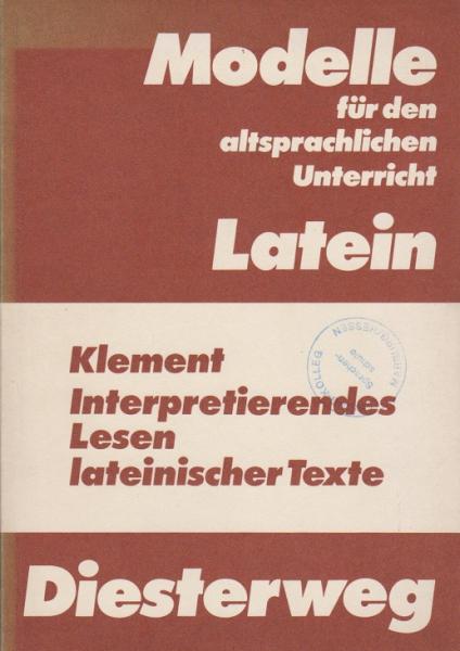 Interpretierendes Lesen lateinischer Texte.