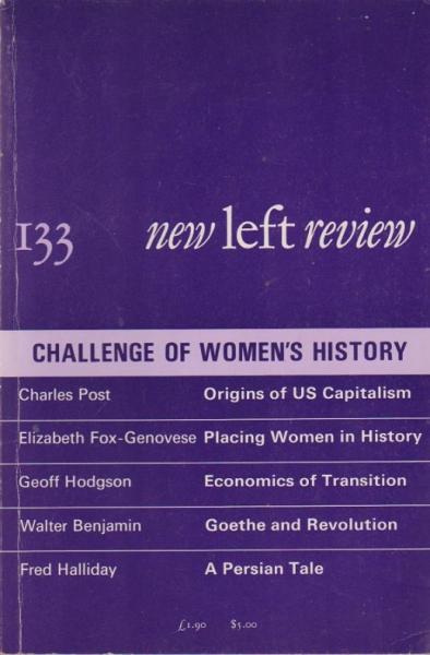 New left review; Number 133, May/ June 1982. Challenge of women´s history.