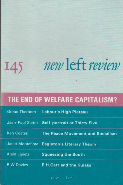 New left review; Number 145, May/ June 1984.