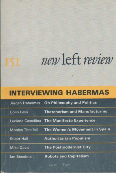 New left review; Number 151, May/ June 1985.