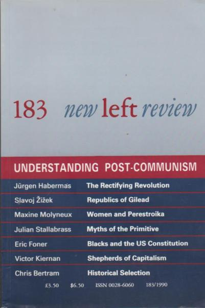 New left review; Number 183, September/ October 1990.