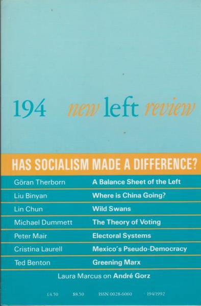 New left review; Number 194, July/ August 1992.