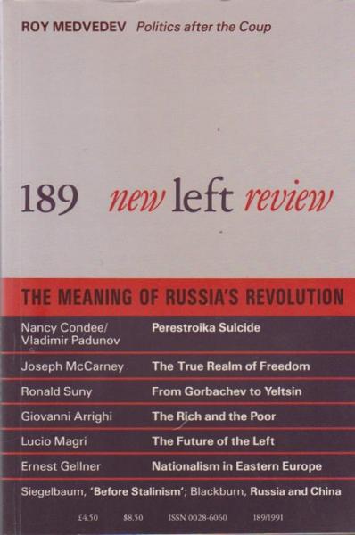 New left review; Number 189, September/ October 1991. The meaning of russia´s revolution.