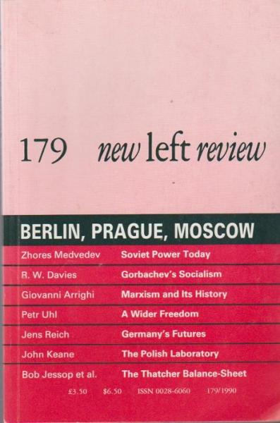 New left review; Number 179, January/ February 1990. Berlin, Prague, Moscow.
