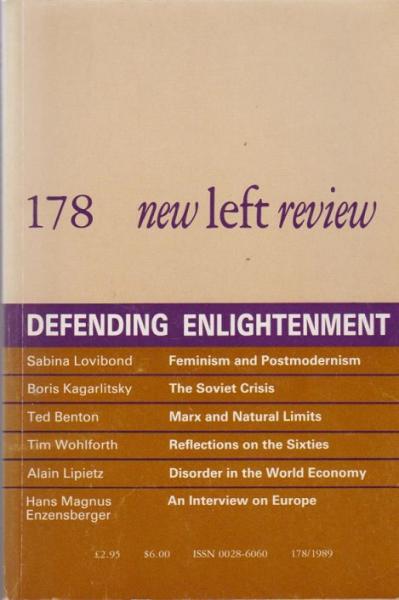 New left review; Number 178, November/ December 1989. Defending enlightement.