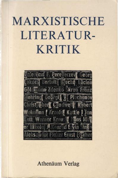 Marxistische Literaturkritik.
