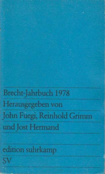 Brecht-Jahrbuch; Teil: 1978.