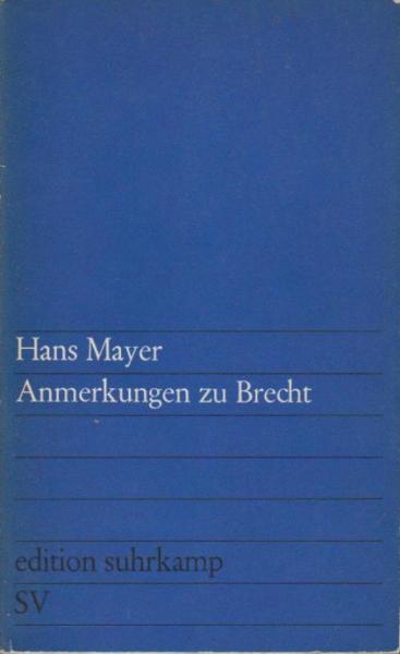 Anmerkungen zu Brecht.