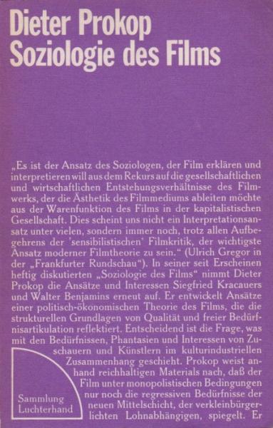Soziologie des Films.