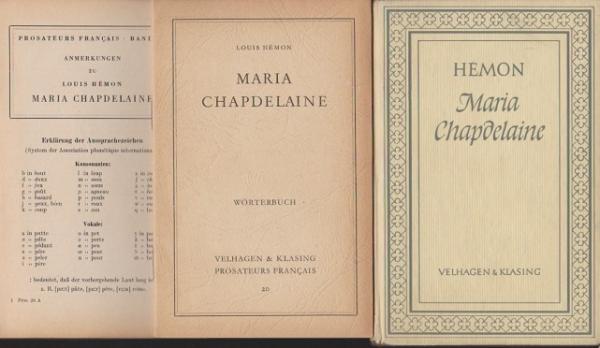 Maria Chapdelaine : Récit du Canada français. Mit Wörterbuch und Anmerkungen