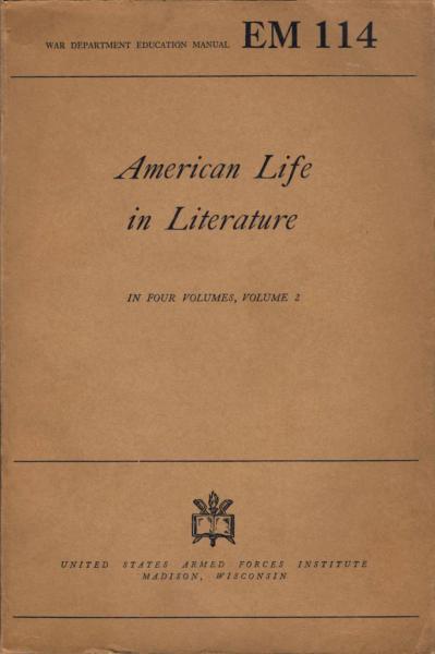 American life in literature ; Volume 2