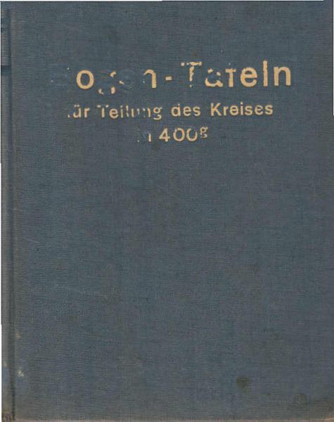 Taschenbuch zum Abstecken von Kreisbogen mit und ohne Übergangsbogen.