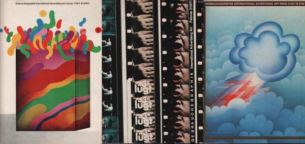 Gebrauchsgraphik International Advertising Art : Hefte 1, 2 und 3/ 1971