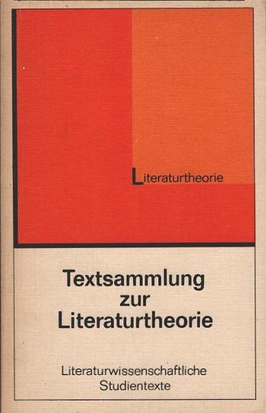 Textsammlung zur Literaturtheorie.