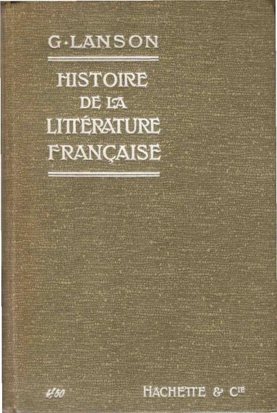 Histoire de la Littérature Francaise