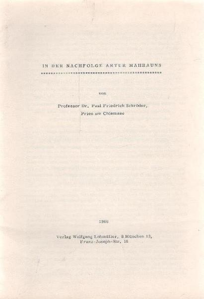 In der Nachfolge Artur Mahrauns