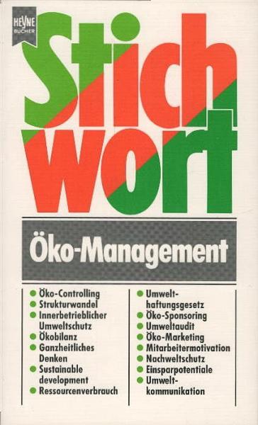 Stichwort Öko-Management.