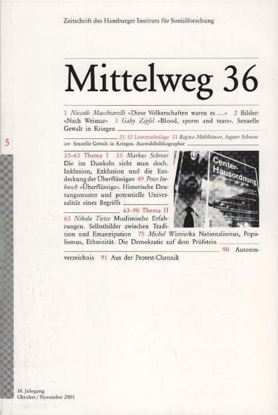 Mittelweg 36 : Zeitschrift des Hamburger Instituts für Sozialforschung; 5/2001