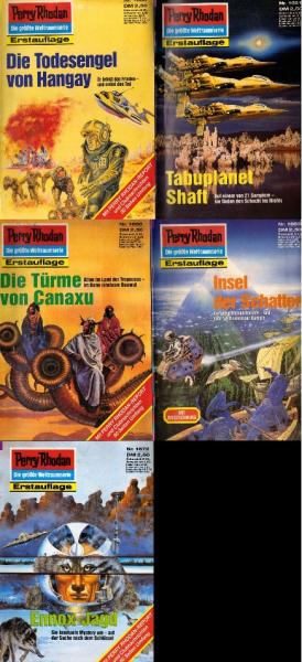 Perry Rhodan-Heftserie ; 5 Heftromane (Nr. 1660, 1661, 1663, 1668, 1672)