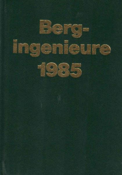 Taschenbuch für Bergingenieure 1985